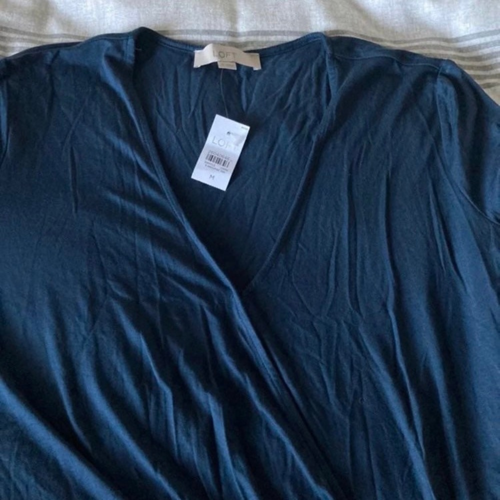 NWT Loft Blue Blouse Size Medium